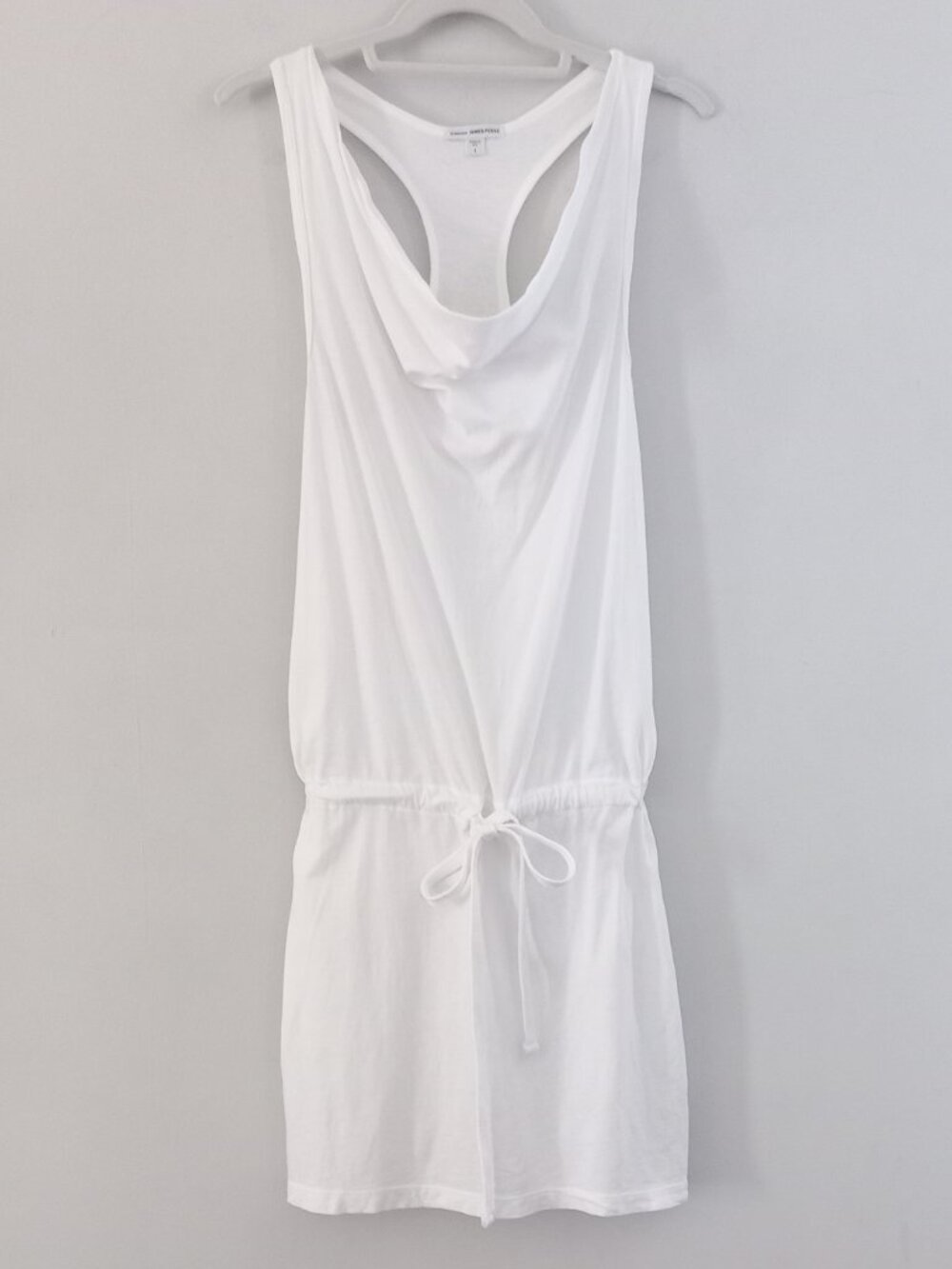 JAMES PERSE white cotton sleeveless dress